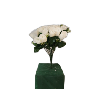 Yapay Krem Gül Demeti Orta Boy