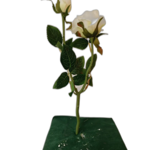 Yapay Krem Tekli Gül