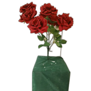 Yapay Bordo Gül Buketi