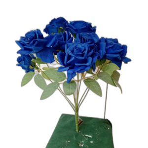 Yapay Saks Mavisi Gül Dalı